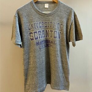 University of Scranton true vintage 70s grey “National Champs” Sportswear shirt